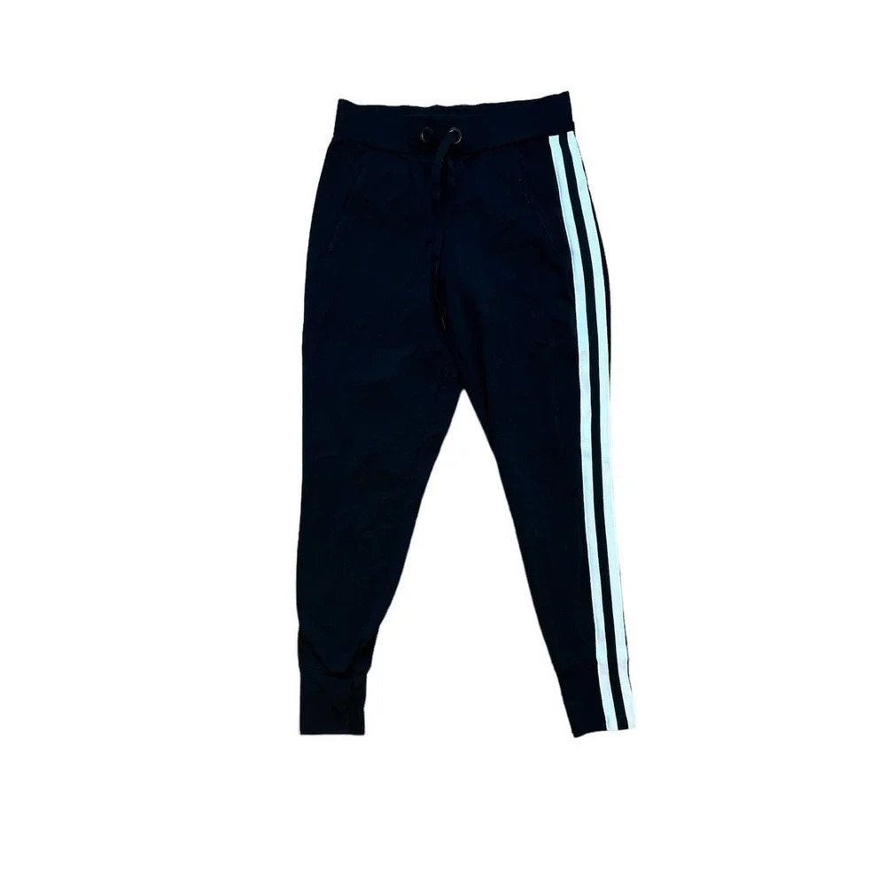ATHLETA Women's Black White Supplex Nylon Joggers Pants
